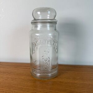 Planters 75th Anniversary Peanut Planter Peanut Character Glass Jar‎ with Lid